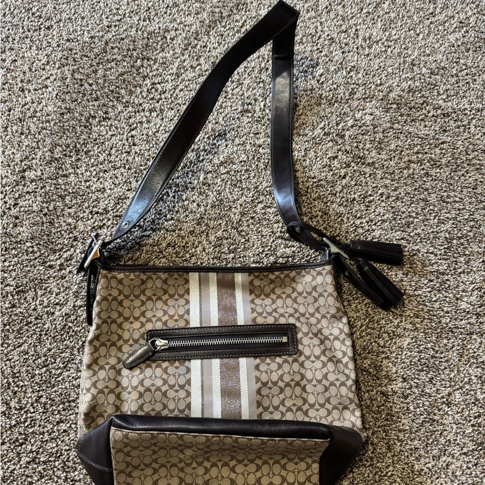 Coach Legacy Duffle Bucket Shoulder Bag, Brown - Picture 11 of 16
